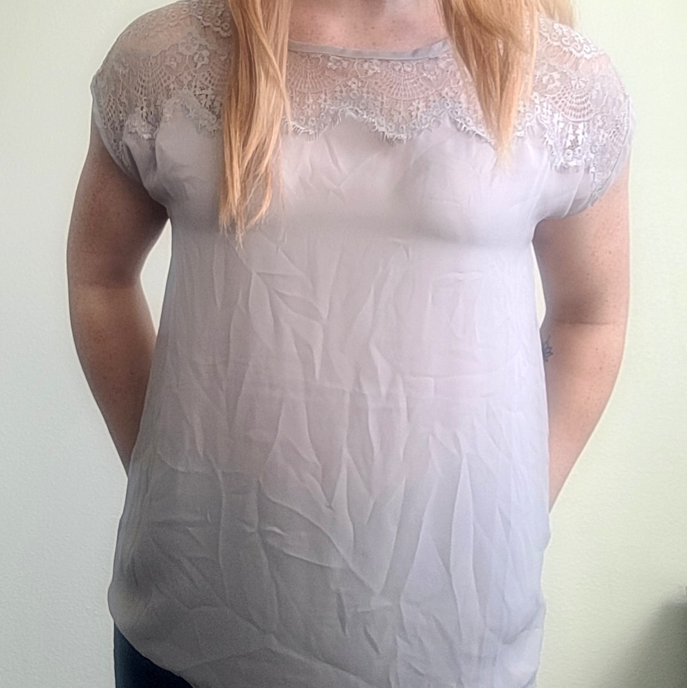 Maurices Grey blouse